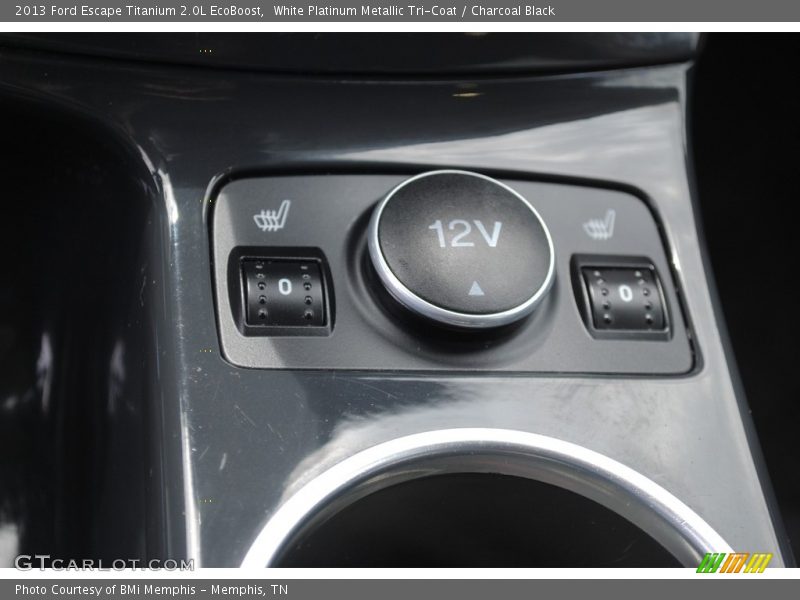 White Platinum Metallic Tri-Coat / Charcoal Black 2013 Ford Escape Titanium 2.0L EcoBoost