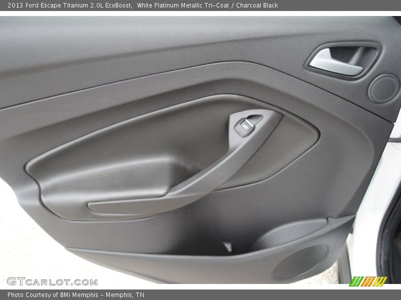 White Platinum Metallic Tri-Coat / Charcoal Black 2013 Ford Escape Titanium 2.0L EcoBoost