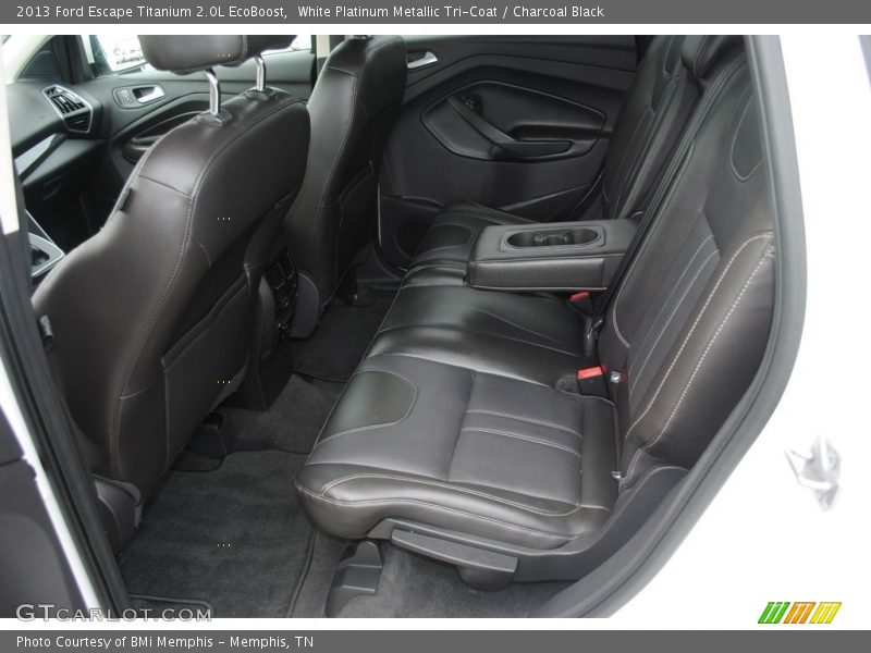 White Platinum Metallic Tri-Coat / Charcoal Black 2013 Ford Escape Titanium 2.0L EcoBoost