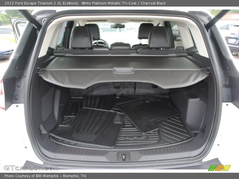 White Platinum Metallic Tri-Coat / Charcoal Black 2013 Ford Escape Titanium 2.0L EcoBoost