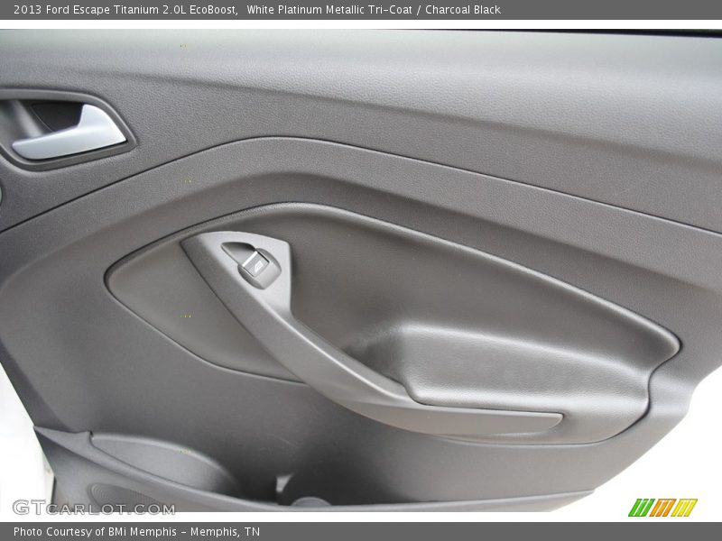 White Platinum Metallic Tri-Coat / Charcoal Black 2013 Ford Escape Titanium 2.0L EcoBoost