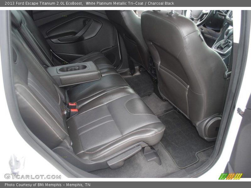White Platinum Metallic Tri-Coat / Charcoal Black 2013 Ford Escape Titanium 2.0L EcoBoost
