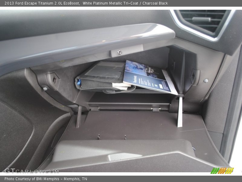 White Platinum Metallic Tri-Coat / Charcoal Black 2013 Ford Escape Titanium 2.0L EcoBoost