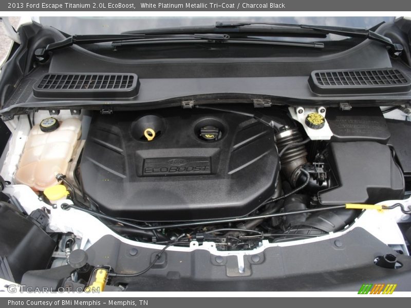 White Platinum Metallic Tri-Coat / Charcoal Black 2013 Ford Escape Titanium 2.0L EcoBoost