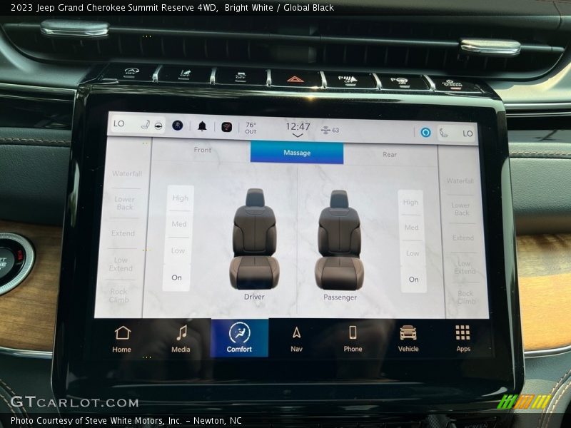 Controls of 2023 Grand Cherokee Summit Reserve 4WD