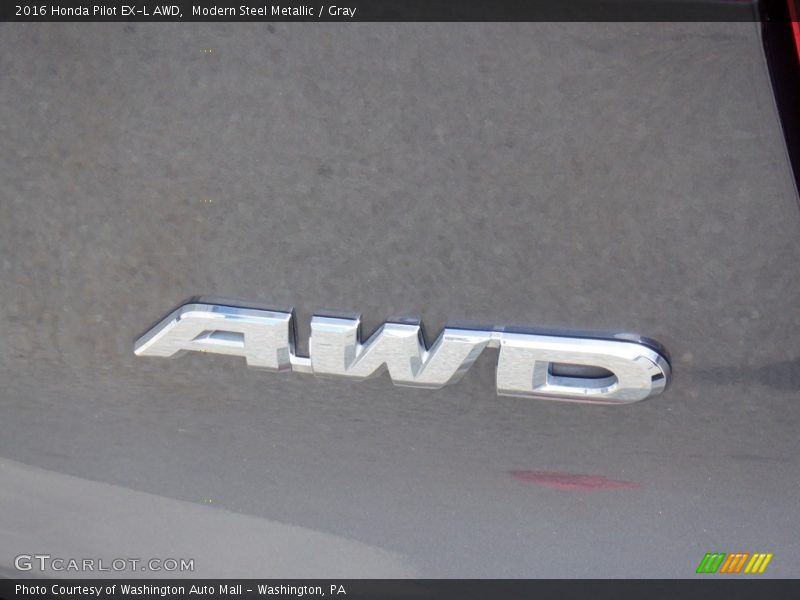 Modern Steel Metallic / Gray 2016 Honda Pilot EX-L AWD