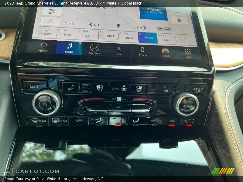 Controls of 2023 Grand Cherokee Summit Reserve 4WD