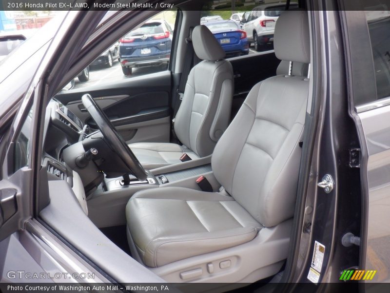 Modern Steel Metallic / Gray 2016 Honda Pilot EX-L AWD