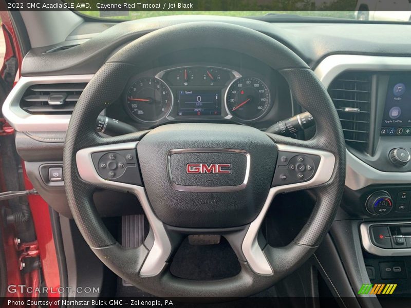 Cayenne Red Tintcoat / Jet Black 2022 GMC Acadia SLE AWD