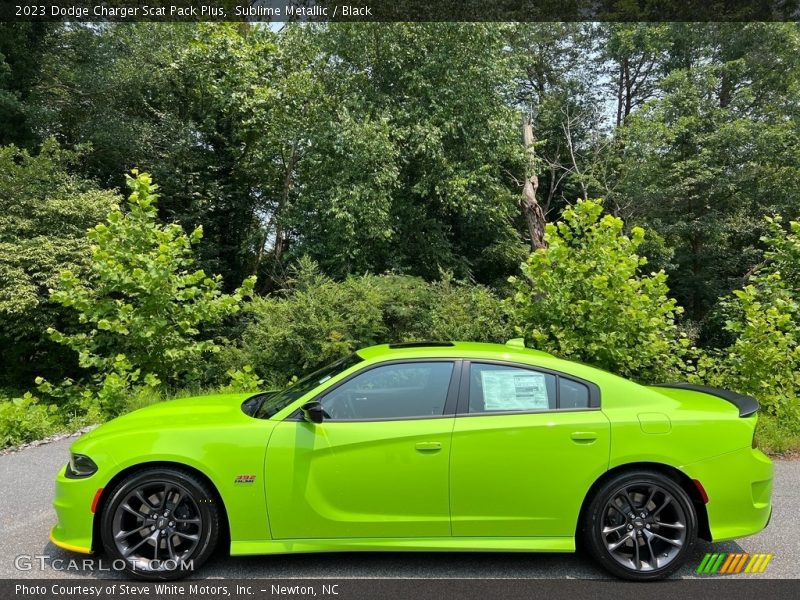 Sublime Metallic / Black 2023 Dodge Charger Scat Pack Plus