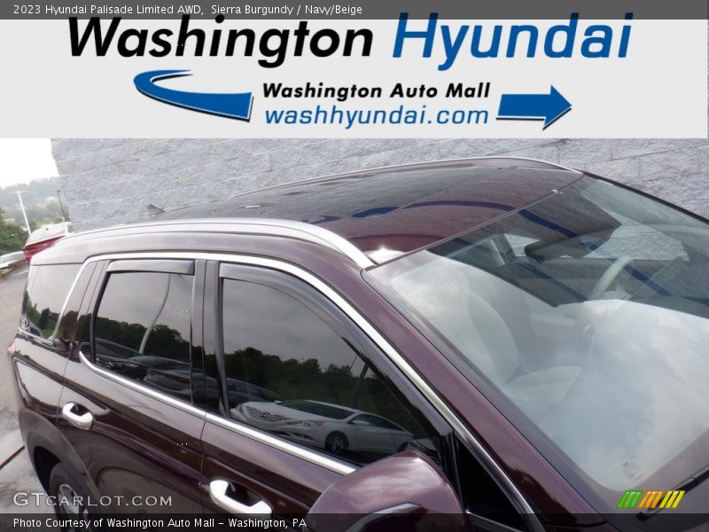 Sierra Burgundy / Navy/Beige 2023 Hyundai Palisade Limited AWD