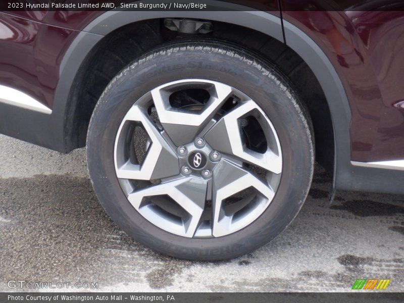 Sierra Burgundy / Navy/Beige 2023 Hyundai Palisade Limited AWD