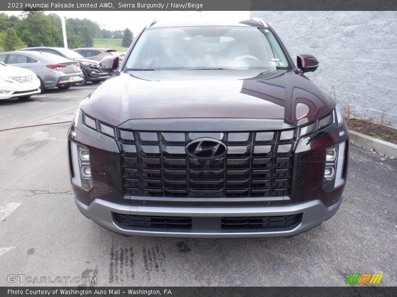 Sierra Burgundy / Navy/Beige 2023 Hyundai Palisade Limited AWD