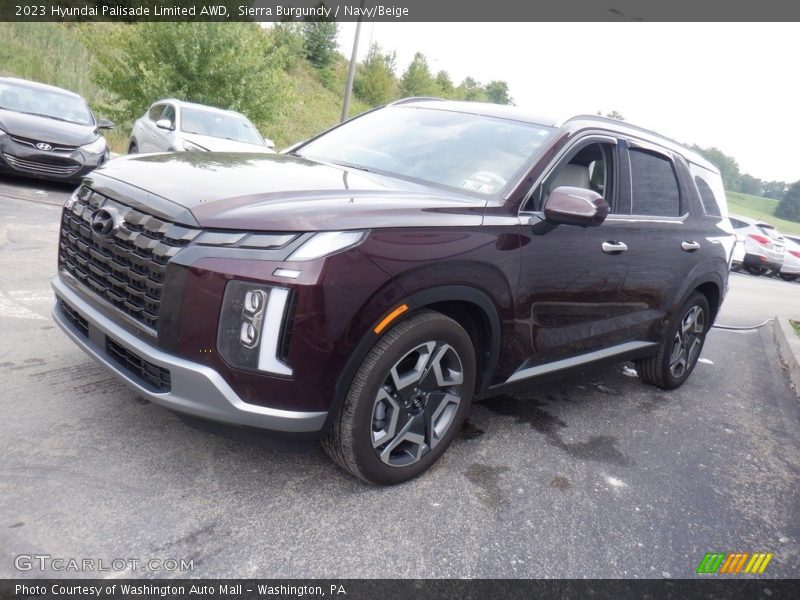 Sierra Burgundy / Navy/Beige 2023 Hyundai Palisade Limited AWD