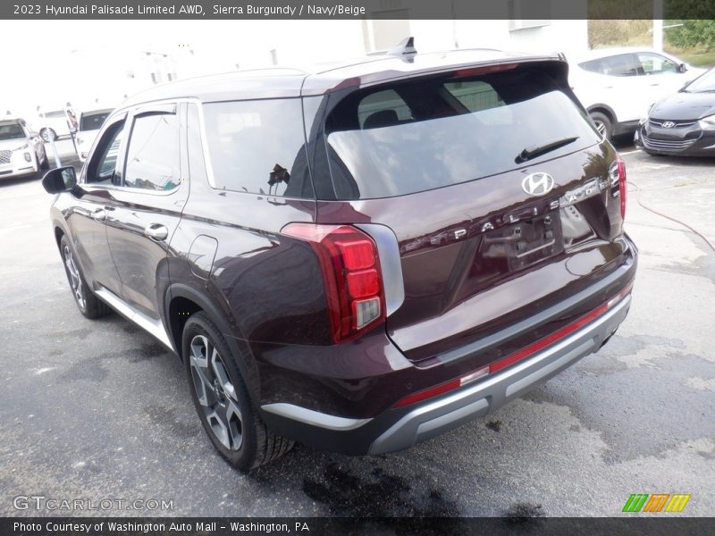 Sierra Burgundy / Navy/Beige 2023 Hyundai Palisade Limited AWD