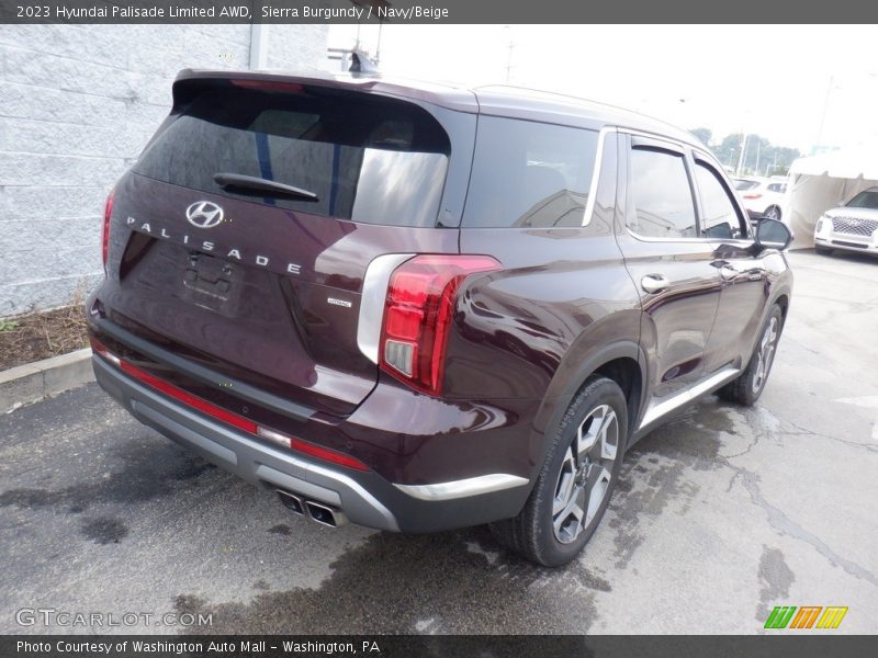 Sierra Burgundy / Navy/Beige 2023 Hyundai Palisade Limited AWD
