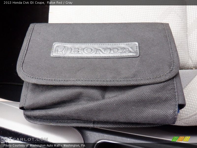 Rallye Red / Gray 2013 Honda Civic EX Coupe