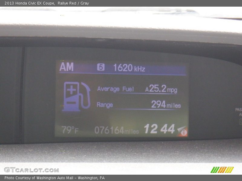 Rallye Red / Gray 2013 Honda Civic EX Coupe