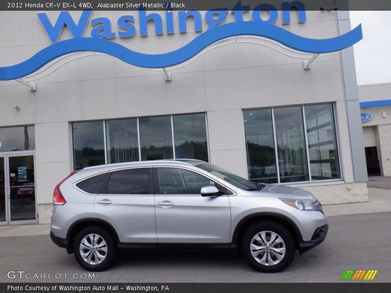 Alabaster Silver Metallic / Black 2012 Honda CR-V EX-L 4WD
