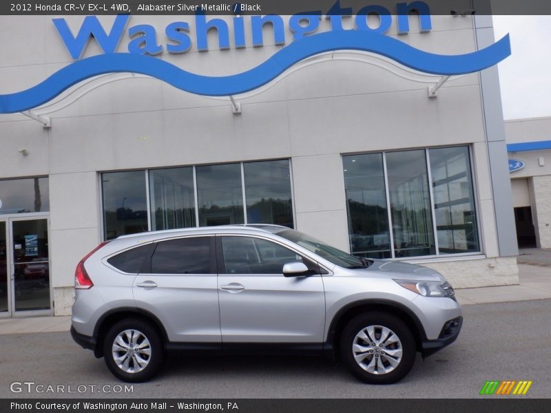 Alabaster Silver Metallic / Black 2012 Honda CR-V EX-L 4WD