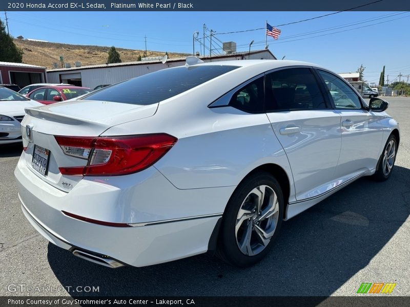 Platinum White Pearl / Black 2020 Honda Accord EX-L Sedan