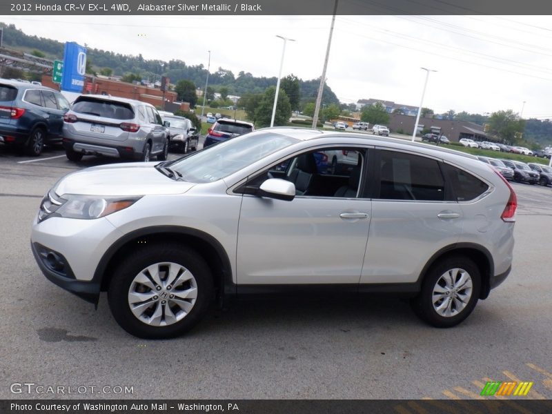 Alabaster Silver Metallic / Black 2012 Honda CR-V EX-L 4WD