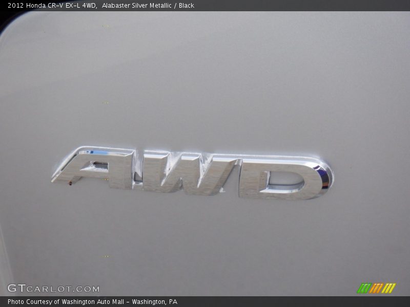 Alabaster Silver Metallic / Black 2012 Honda CR-V EX-L 4WD