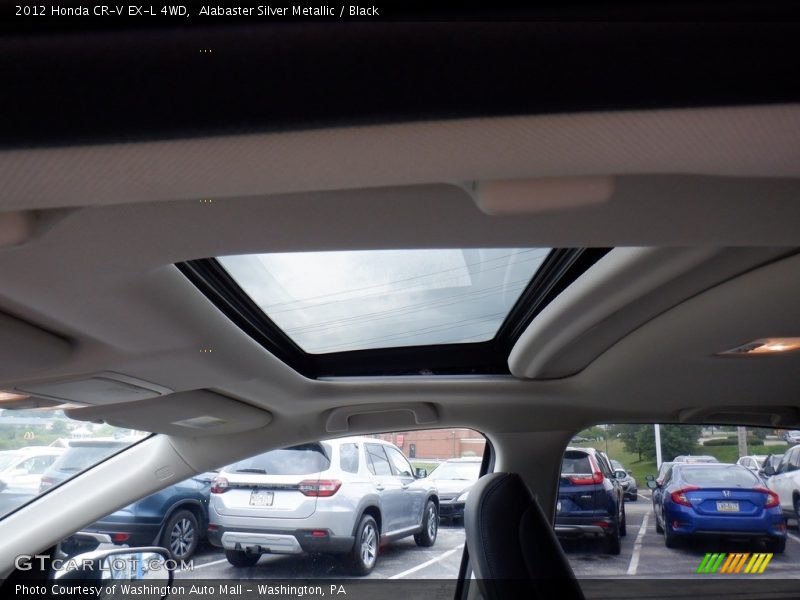 Alabaster Silver Metallic / Black 2012 Honda CR-V EX-L 4WD