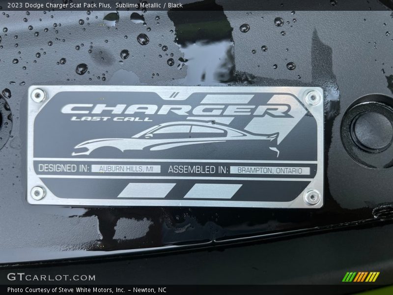 Sublime Metallic / Black 2023 Dodge Charger Scat Pack Plus