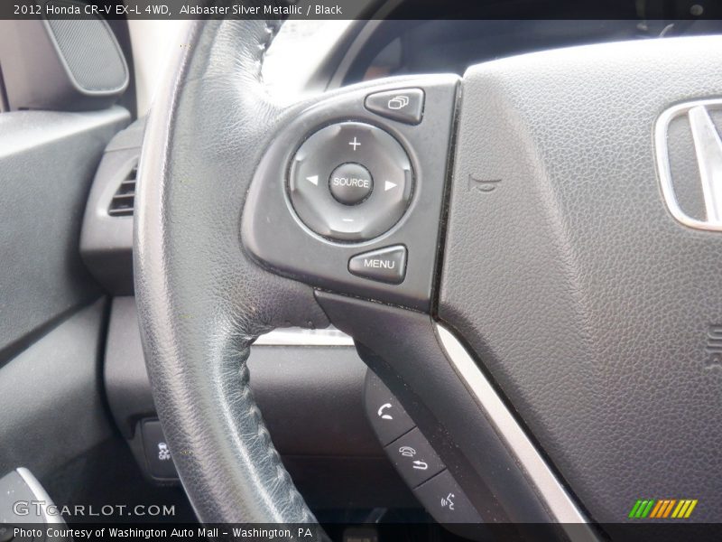 Alabaster Silver Metallic / Black 2012 Honda CR-V EX-L 4WD