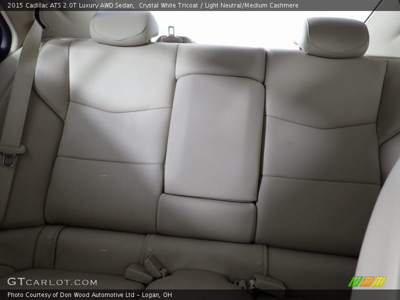 Crystal White Tricoat / Light Neutral/Medium Cashmere 2015 Cadillac ATS 2.0T Luxury AWD Sedan