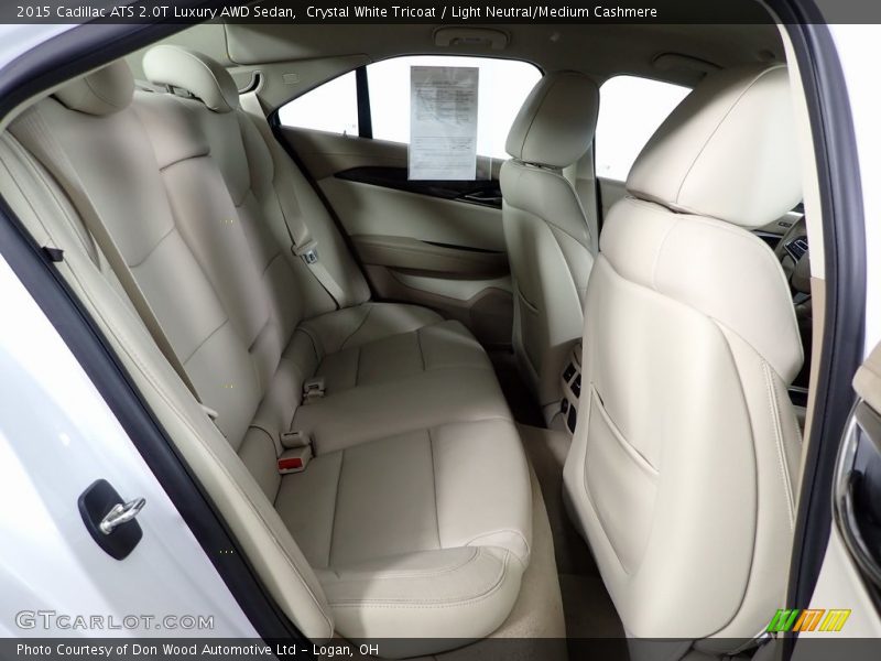 Rear Seat of 2015 ATS 2.0T Luxury AWD Sedan