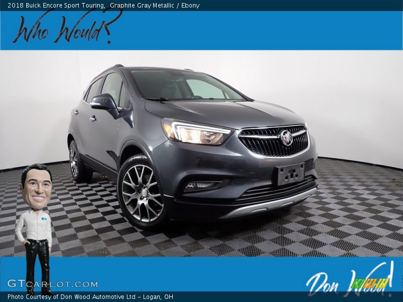 Graphite Gray Metallic / Ebony 2018 Buick Encore Sport Touring