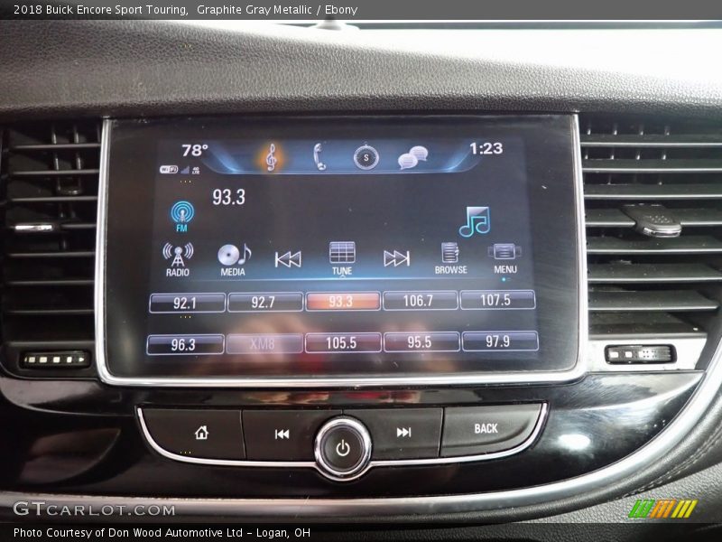 Graphite Gray Metallic / Ebony 2018 Buick Encore Sport Touring