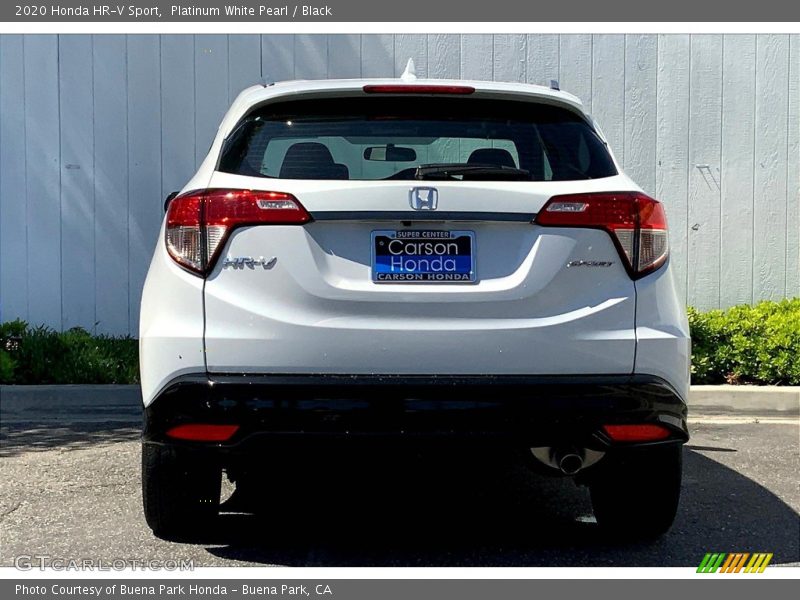 Platinum White Pearl / Black 2020 Honda HR-V Sport