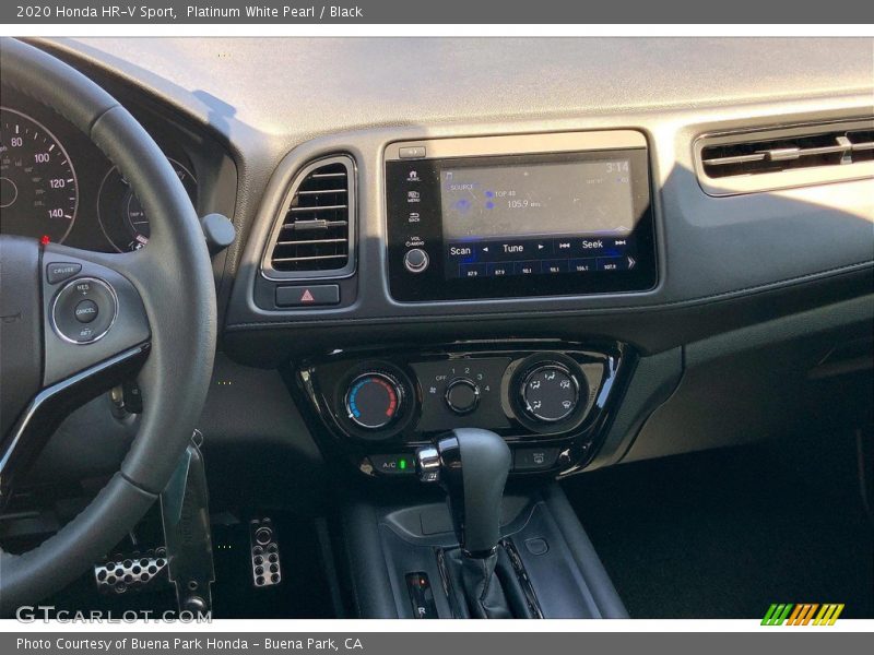 Platinum White Pearl / Black 2020 Honda HR-V Sport