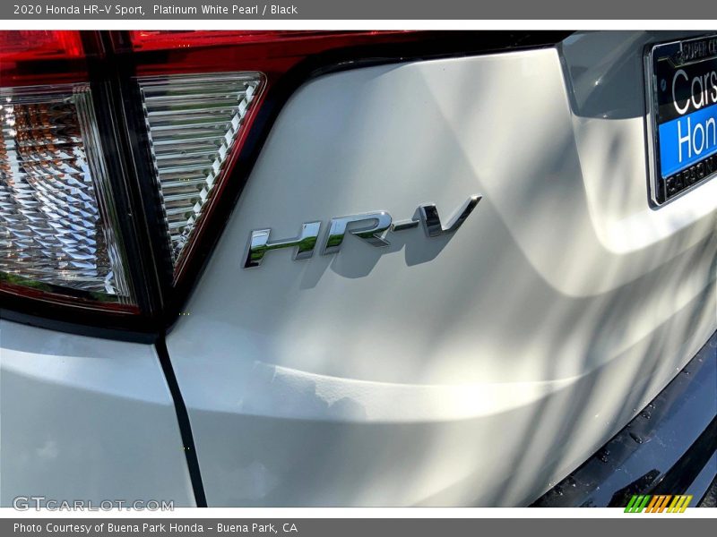 Platinum White Pearl / Black 2020 Honda HR-V Sport