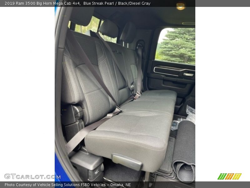 Rear Seat of 2019 3500 Big Horn Mega Cab 4x4