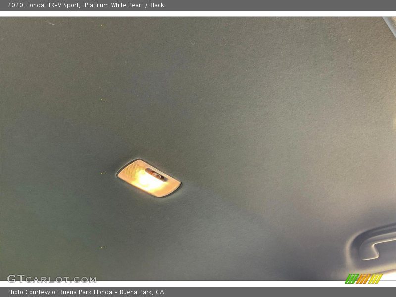 Platinum White Pearl / Black 2020 Honda HR-V Sport