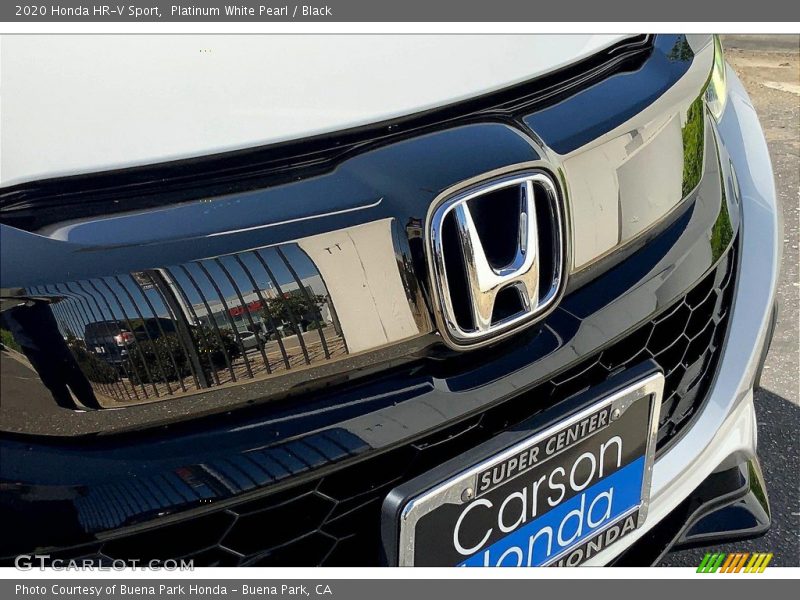 Platinum White Pearl / Black 2020 Honda HR-V Sport