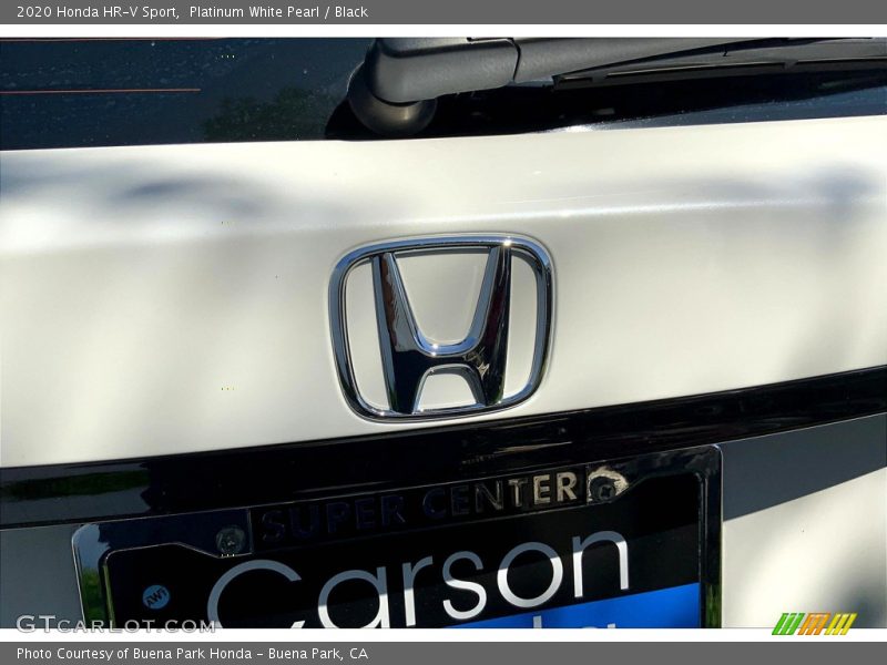 Platinum White Pearl / Black 2020 Honda HR-V Sport