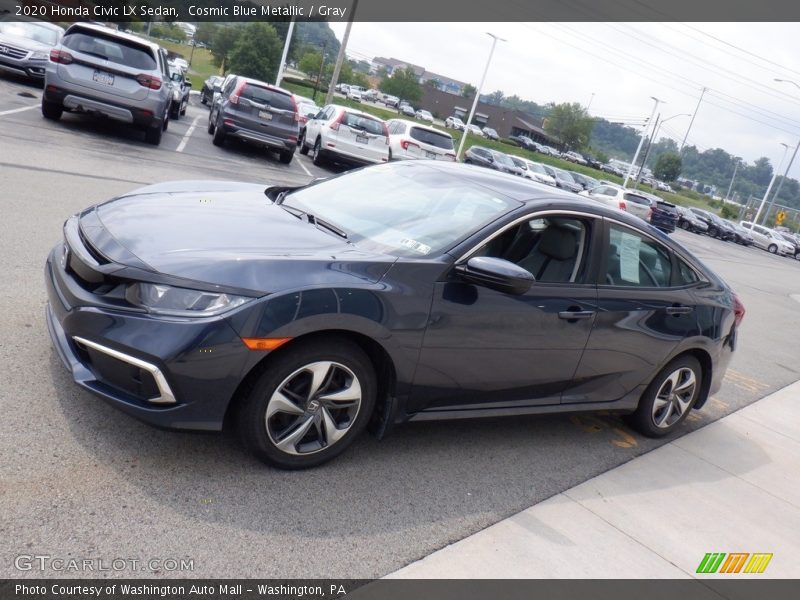 Cosmic Blue Metallic / Gray 2020 Honda Civic LX Sedan