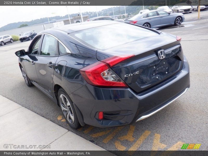 Cosmic Blue Metallic / Gray 2020 Honda Civic LX Sedan