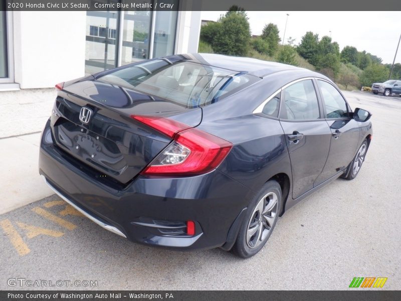 Cosmic Blue Metallic / Gray 2020 Honda Civic LX Sedan