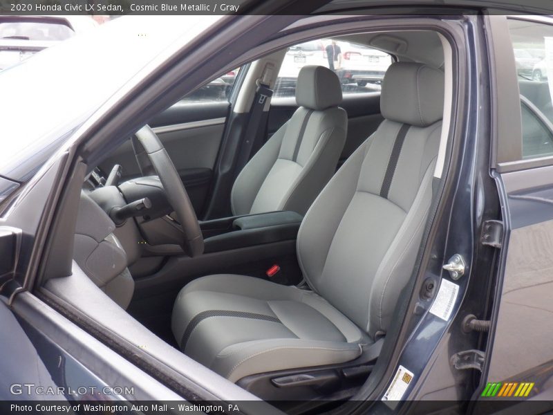 Cosmic Blue Metallic / Gray 2020 Honda Civic LX Sedan