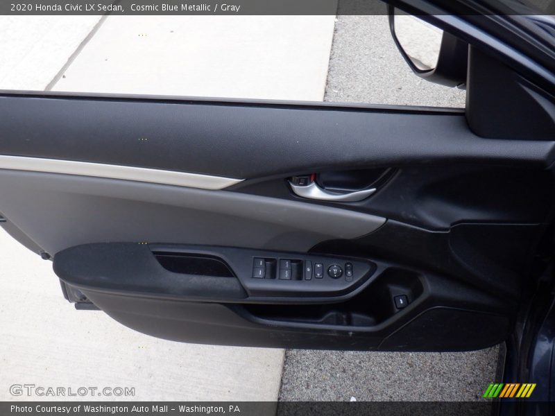 Cosmic Blue Metallic / Gray 2020 Honda Civic LX Sedan