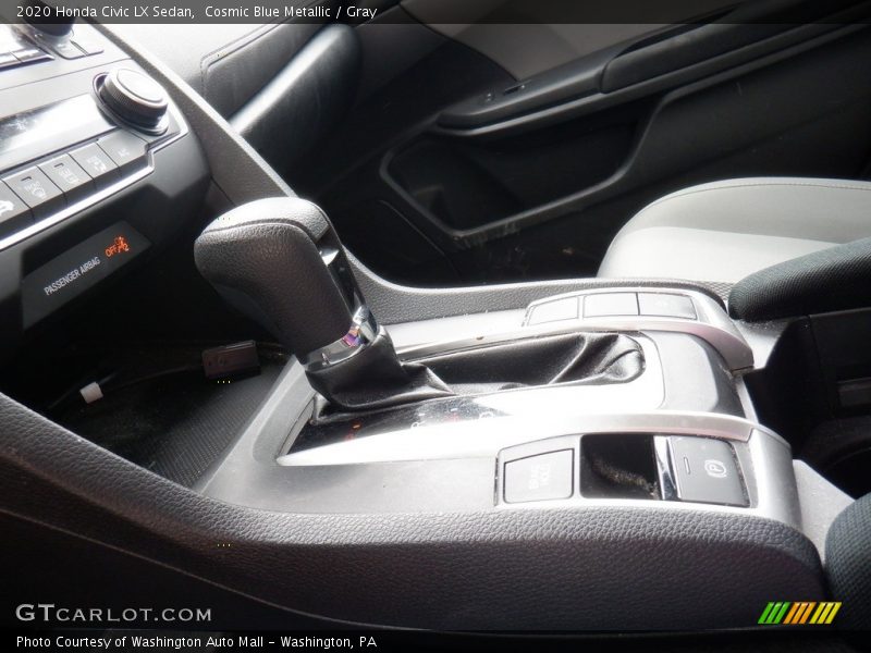 Cosmic Blue Metallic / Gray 2020 Honda Civic LX Sedan