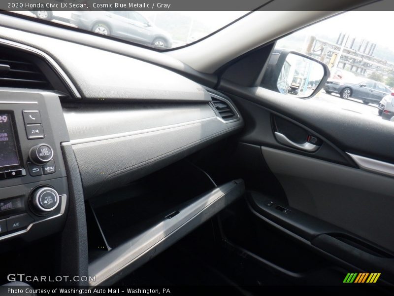 Cosmic Blue Metallic / Gray 2020 Honda Civic LX Sedan