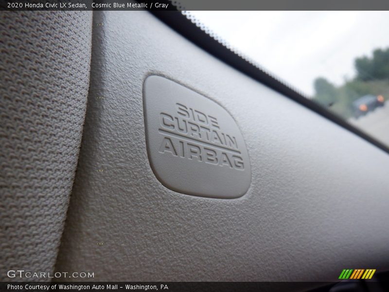 Cosmic Blue Metallic / Gray 2020 Honda Civic LX Sedan