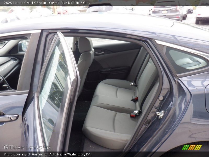 Cosmic Blue Metallic / Gray 2020 Honda Civic LX Sedan